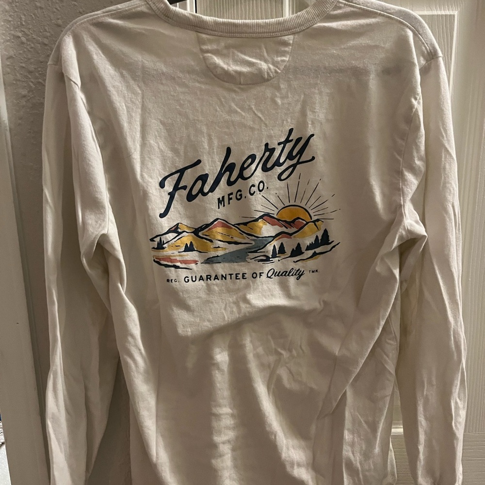 Faherty long sleeve tee shirt